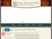 Tablet Screenshot of duranfirm.com